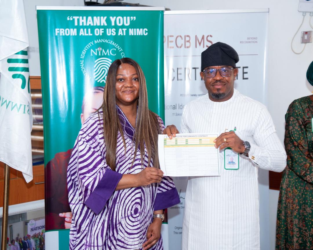 NIMC Signs Employee Performance Management System (EPMS) Contract